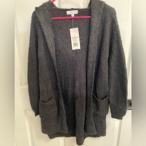 NWT! Women’s Belk Black Cardigan with Hood / New Directions / Size M